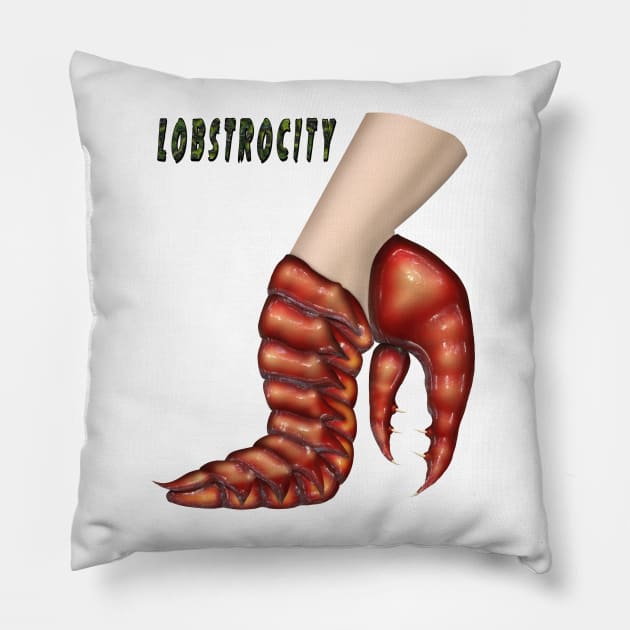 Lobstrocity Pillow by AnarKissed