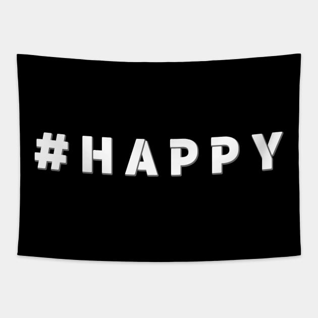 Hashtag Happy Tapestry by Underground Cargo