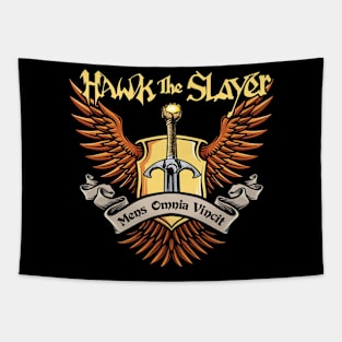 Hawk the Slayer (Black Print) Tapestry