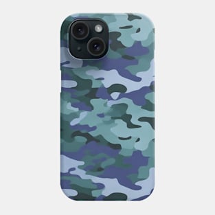 SOFT GREEN AND BLUE CAMOUFLAGE DESIGN, IPHONE CASE AND MORE Phone Case