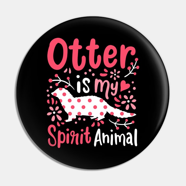 Otter Sea Otter Spirit Animal Pin by CreativeGiftShop