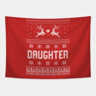 Daughter - Ugly Christmas Sweaters Tapestry