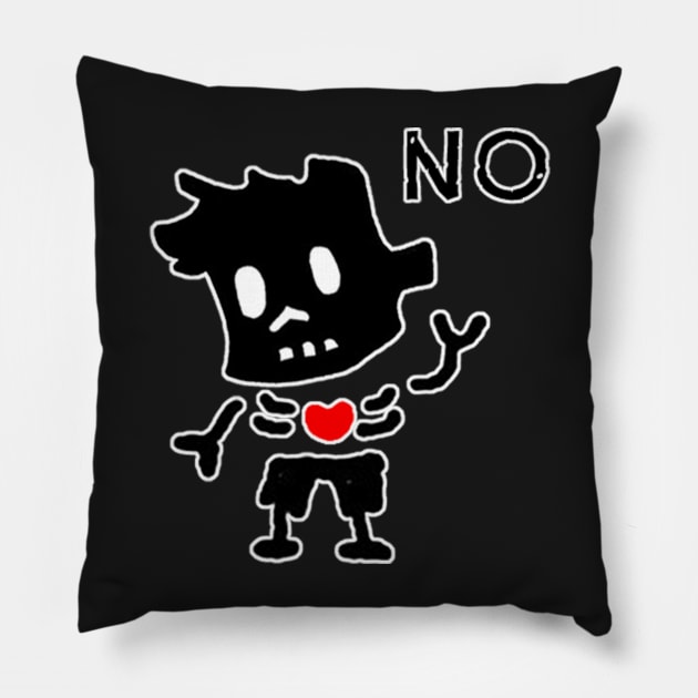 no zombie boy Pillow by COOLKJS0