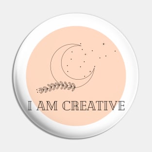 Affirmation Collection - I Am Creative (Orange) Pin