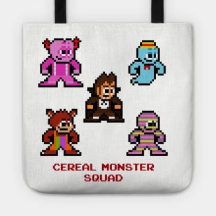 Cereal Monster Squad 8bit Pixel Art Tote