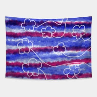 Floral Tie Dye Tapestry