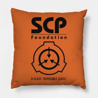 SCP D-Class - black Pillow