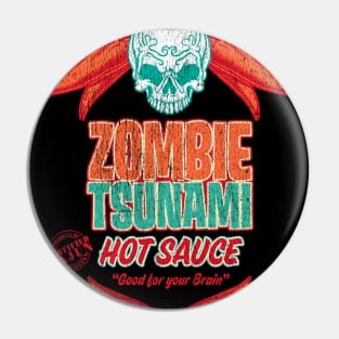 Zombie Hot Sauce Pin