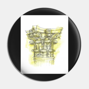 Greek capital of Corinthian order Pin