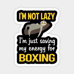 Funny Lazy Boxing Magnet