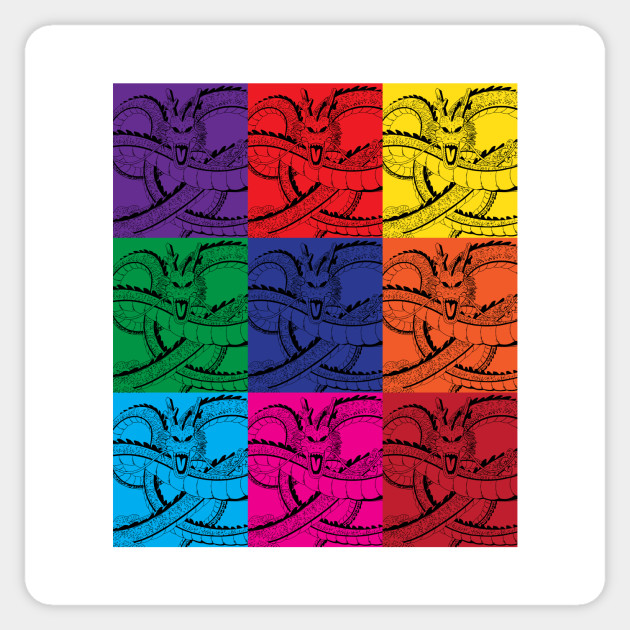 Dragon Ball Z Shenron Pop Art Shenron Sticker Teepublic