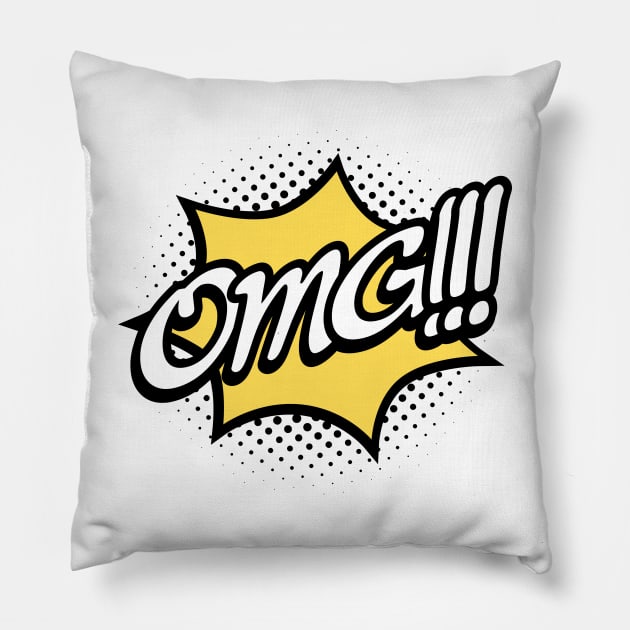 OMG!!! Pillow by beangrphx