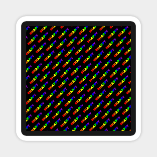 Happy | #HAPPY  | Hashtag Pattern Magnet