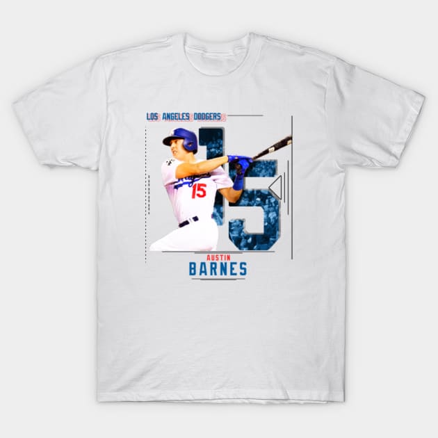 Rinkha Austin Barnes Baseball Edit Dodgers T-Shirt