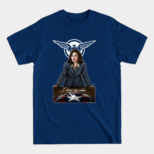 Discover I Know My Value - Agent Carter - T-Shirt