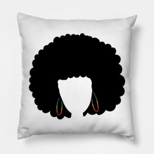 Pride Flag Afro Pillow