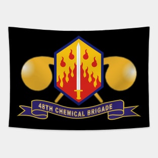 48th Chemical Brigade - SSI w Br - Ribbon X 300 Tapestry