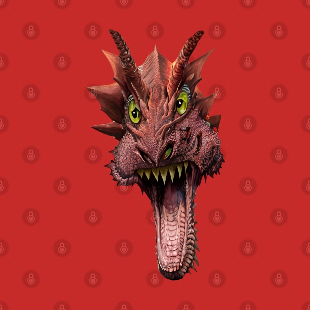 Crazy Dragon Vector Caricature by taiche