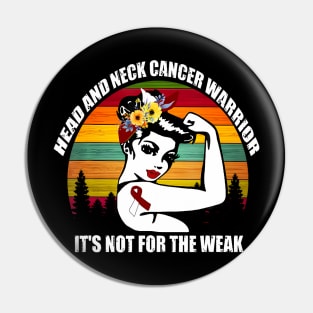 Head And Neck Cancer Awareness Gifts Warrior Support Pin