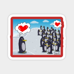 Penguin Love for Valentines # 2. Magnet