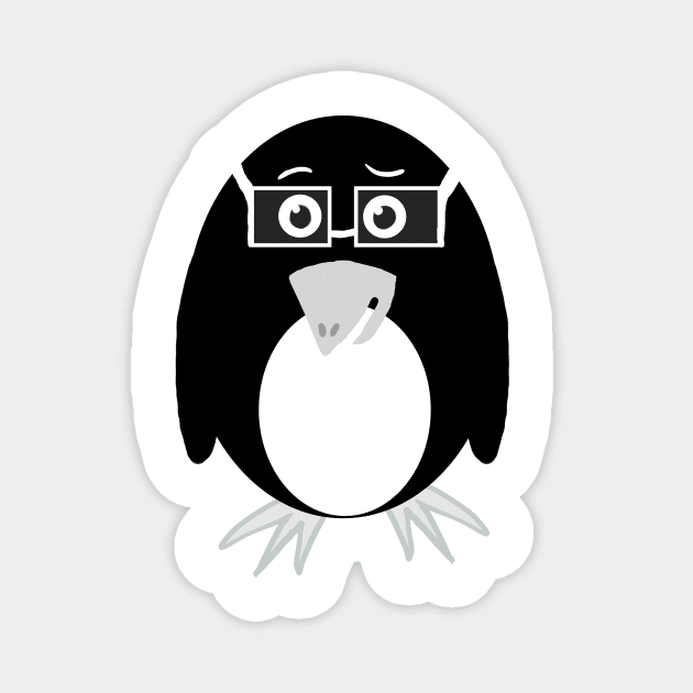 Glasses Penguin Magnet by Under The Hood