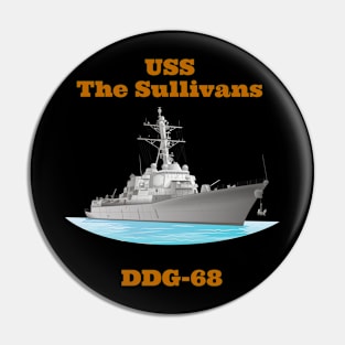 The Sullivans DDG-68 Destroyer Ship Pin