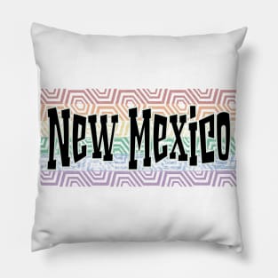 LGBTQ PATTERN AMERICA : NEW MEXICO Pillow