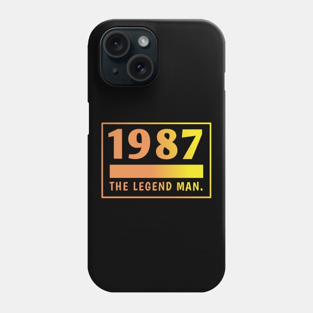 1987 birthday Phone Case by BlackMeme94