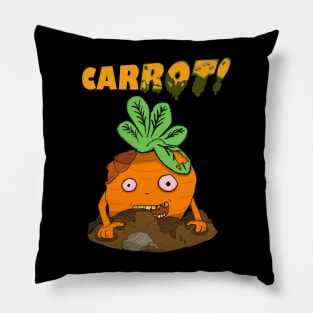 Zombie Carrot Rotting Vegetable Pillow