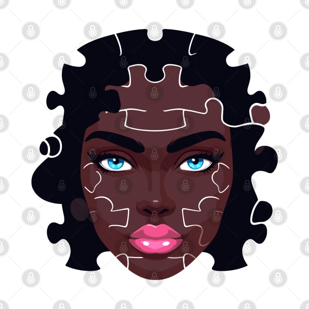 Afrocentric Woman Face Puzzle by Graceful Designs