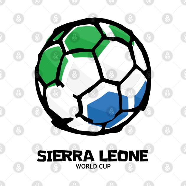 Sierra Leone Football Country Flag by KewaleeTee