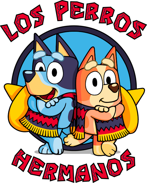 Los Perros Hermanos! Kids T-Shirt by Raffiti