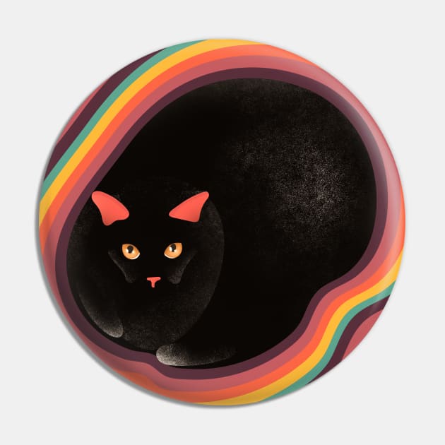 Staring black cat Pin by Arteria6e9Vena