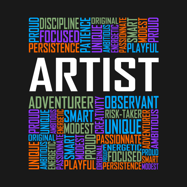 Artist Words Artist Kids TShirt TeePublic
