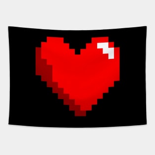 Pixel Gaming Heart XP Love Tapestry