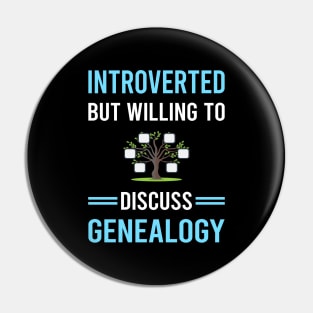 Introverted Genealogy Genealogist Pin