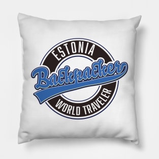 Estonia backpacker world traveler Pillow