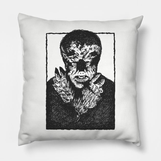 The Wolfman Pillow by ChrisDoesComics