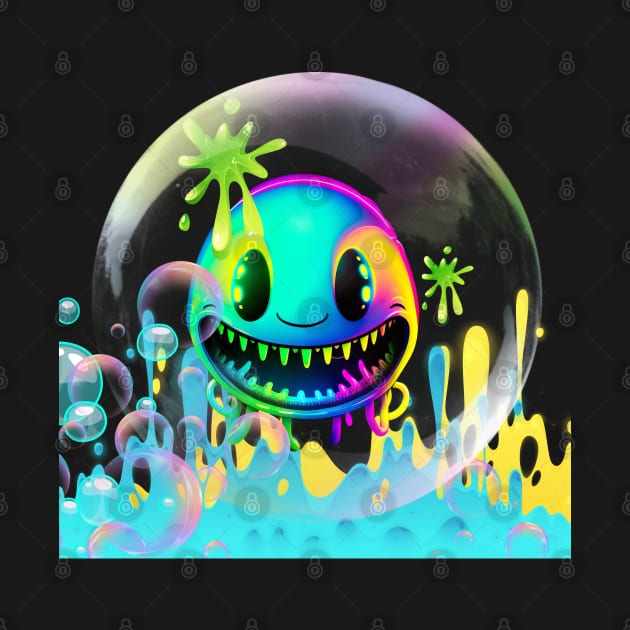 Bubbles the Neon Smiler by FashionPulse