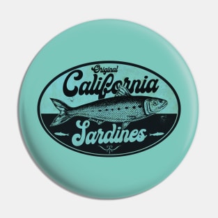 Blue California Sardines Pin