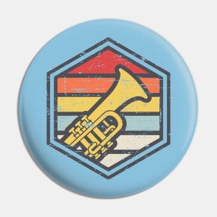 Retro Badge Trumpet Light Pin