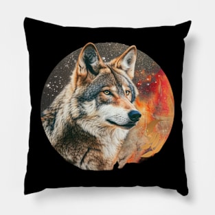 Wolf Enigmatic Energies Pillow