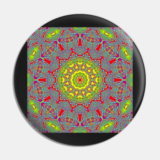 Trippy Psychedelic Acid Designs LSD Pin