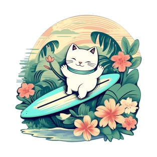 Lucky Cat Surf Paradise T-Shirt