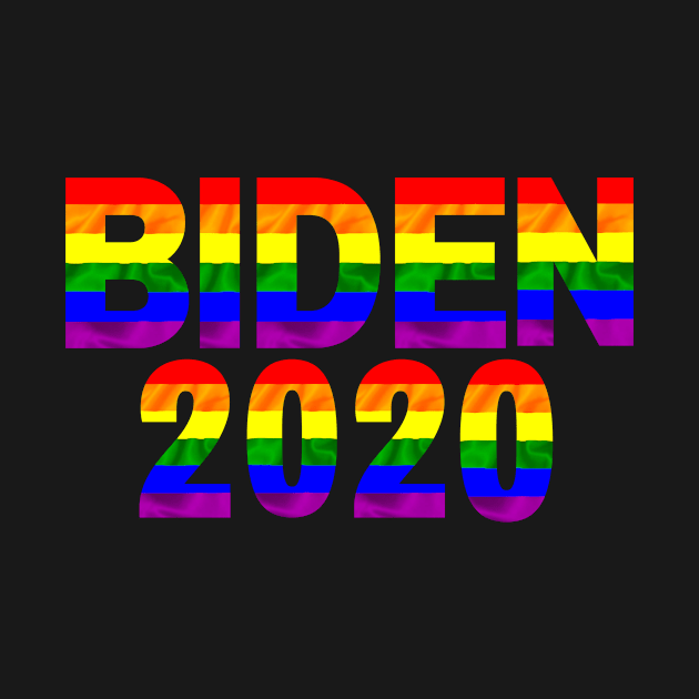 Biden 2020 LGBT Rainbow by Pastel Potato Shop