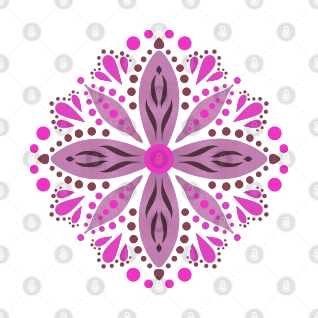 Mandala - Shades Of Pink by Dig That Print