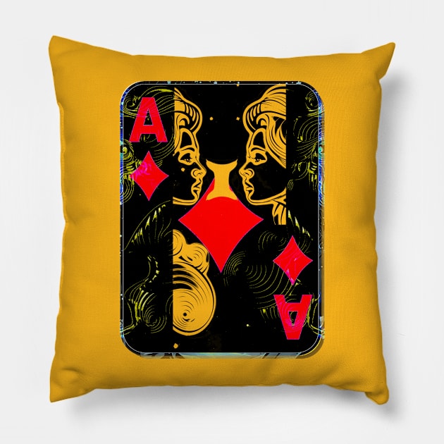 lady of aces Pillow by psanchez