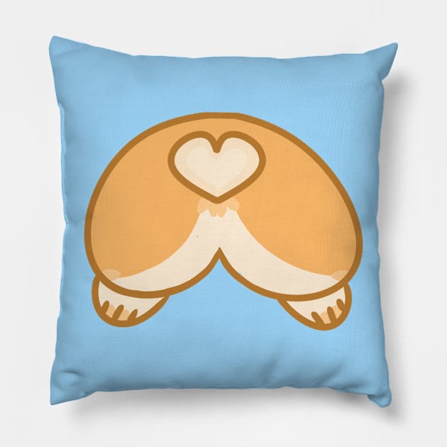 Corgi Butt Pillow by Daisie Doodle