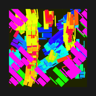 Scrambled Rectangles Abstract 2 T-Shirt