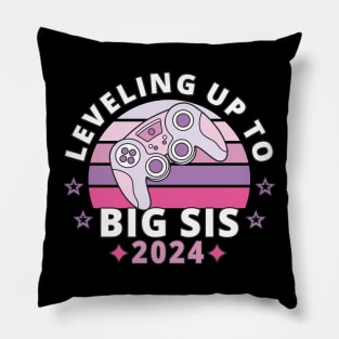 Big Sister Leveling Up To Big Sister 2024 Girls Pillow